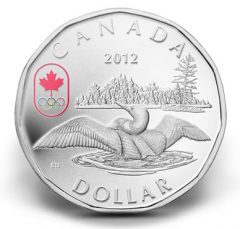 2012 $1 Lucky Loonie Silver Coin