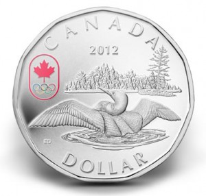 2012 $1 Lucky Loonie Silver Coin