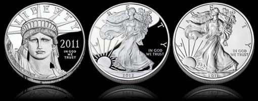 American Eagles – Proof Platinum, Proof Silver and Uncirculated Silver