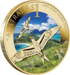 World Heritage Site Lord Howe Island Group $1 Coin