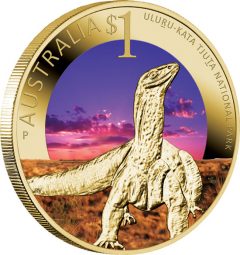 World Heritage Site Uluru-Kata Tjuta National Park $1 Coin