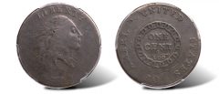 1793 Large Cent Chain 1C AMERI. VG10 PCGS. S-1, B-1, R.4