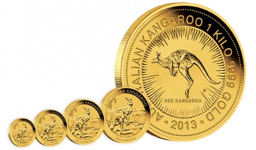 2013 Australian Kangaroo Gold Bullion Coins