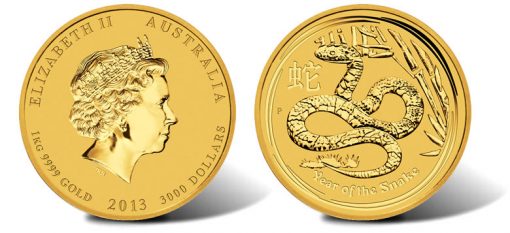 2013 Year of the Snake Gold Bullion Coin