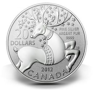 Canadian $20 Magical Reindeer Silver Coin