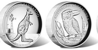 2012 High Relief Set Includes Koala, Kangaroo, Kookaburra and Dragon Coins 2012 High Relief Silver Proof Four-Coin Collection