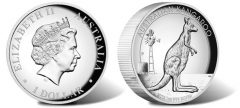 2012 Kangaroo High Relief Coin