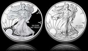 2012-W Proof and Uncirculated Silver Eagles