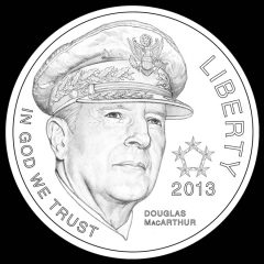 2013 $5 5-Star General Commemorative Gold Coin Obverse Design