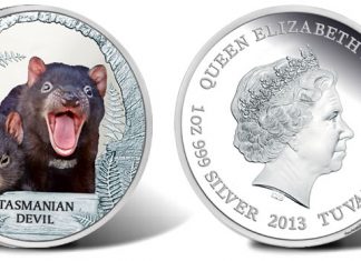 2013 Tasmanian Devil Coin Continues Endangered and Extinct Series 2013 Tasmanian Devil 1oz Silver Proof Coin