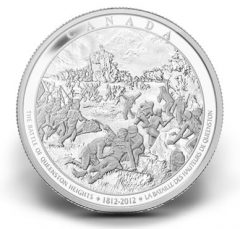 Battle of Queenston Heights 2012 Canadian 1-Kilo Silver Coin