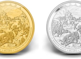 2012 Canadian Coins Depict Battle of Queenston Heights Battle of Queenston Heights 2012 Canadian Gold and Silver Coins
