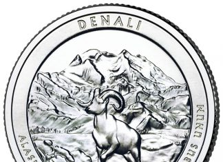 Denali National Park Quarter Launch Ceremony Reverse of Denali National Park Quarter
