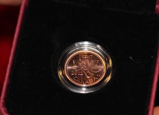 Second-To-Last 2012 Canadian Penny in ANA Museum Exhibit Second To Last 2012 Canadian Penny