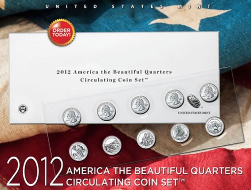 2012 America the Beautiful Quarters Circulating Coin Set