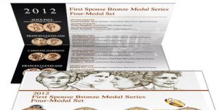 2012 First Spouse Bronze Four-Medal Set Released 2012 First Spouse Bronze Four-Medal Set