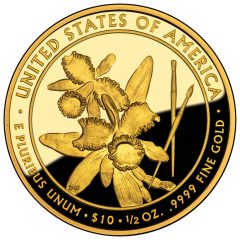 2012-W Proof Caroline Harrison First Spouse Gold Coin - Reverse