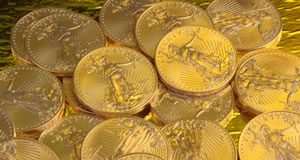 Gold, Silver Drop for Fourth Week; US Gold Bullion Coins Rally Pile of American Eagle Gold Bullion Coins