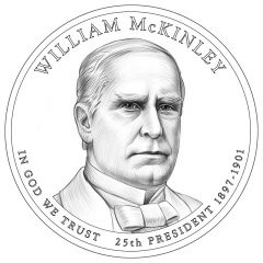 William McKinley Presidential $1 Coin Design