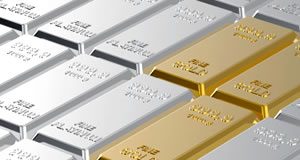Gold Drops Under $1700, Silver Dives 4.2%, US Eagle Coins Rise silver and gold bullion bars