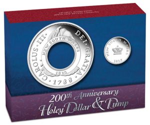 200th Anniversary Holey Dollar and Dump Silver Set In Shipper