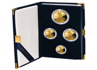 US Mint Sales: Gold, Silver Coins Jump as Sell Outs Trim Choices 2012-W Proof American Gold Eagle Four-Coin Set