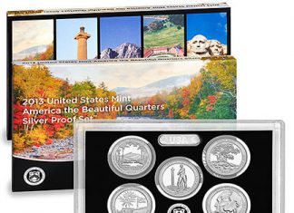 Debut Sales for 2013 America the Beautiful Quarters Silver Proof Sets 2013 ATB Quarters Silver Proof Set