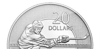 Canadian 2013 $20 Hockey Silver Coin for $20 Released Canadian 2013 $20 Hockey Silver Coin