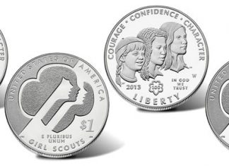 2013 Girl Scouts of USA Silver Dollars Released 2013 Girl Scouts of USA Silver Dollars
