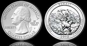 US 2012 Annual Coin Production Tops 9.3 Billion, Jumps 13.9% Denali National Park Quarter