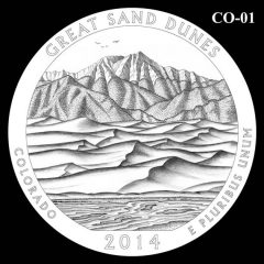 Great Sand Dunes National Park - Quarter and Coin Design Candidate C0-01