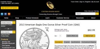 US Mint Redesigns Online Product Pages New US Mint 2013 Product Page