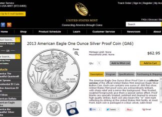 US Mint Redesigns Online Product Pages New US Mint 2013 Product Page