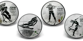 Russian Sochi 2014 Winter Olympics Commemorative Coins at RCM Russian Sochi 2014 Winter Olympics Commemorative Coins