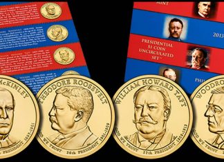 Annual 2013 Presidential $1 Coin Uncirculated Set 2013 Presidential $1 Coin Uncirculated Set