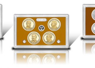 2013 Proof Set Issued by US Mint 2013 Proof Set Coins in Lenses