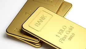 Gold Up for Third Week, US Gold Bullion Coin Sales Improve Three Gold Bullion Bars