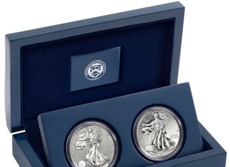 2013-W Silver Eagle Two-Coin Set Price, Sales Window 2013 American Eagle West Point Two-Coin Silver Set