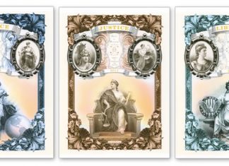 2013 “Ideals in Allegory” Intaglio Prints for Peace, Justice and Liberty 2013 Ideals in Allegory Intaglio Prints - Peace, Justice, and Liberty