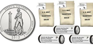 2013 Perry’s Victory Quarter Released, Sold in Bags and Rolls Bags and Rolls of Perry's Victory Quarters