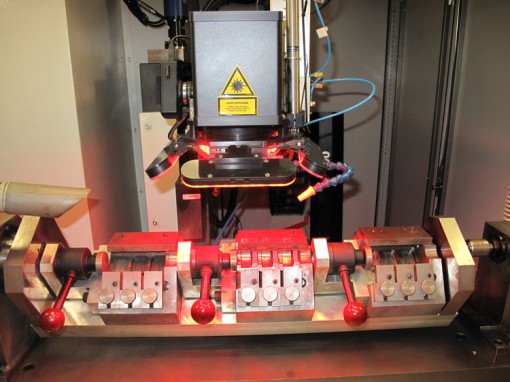 Laser machine for die collar engraving
