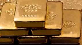 Layers of Gold Bullion