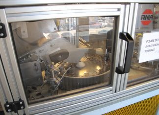 U.S. Mint at San Francisco, Preparing Coin Blanks SF Mint Annealing Furnace Blank Feeder