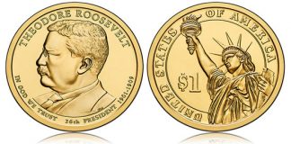 US Mint Sales: Theodore Roosevelt Presidential $1s Debut Theodore Roosevelt Presidential $1 Coin