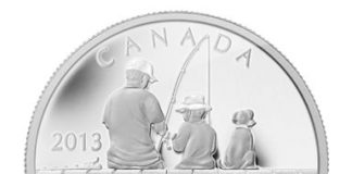 2013 $3 Canadian Fishing Silver Coin Features Four Finishes 2013 $3 Canadian Fishing Silver Coin