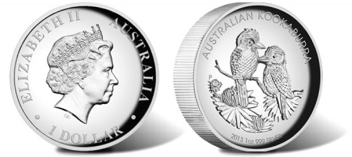 2013 Kookaburra Silver High Relief Proof Coin