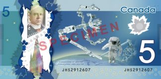 New Canadian $5 and $10 Polymer Banknotes Canadian $5 Polymer Banknote - Back