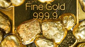 Gold Pops Above $1,400 for Two-Week High, Silver Prices Advance Gold Bar and Nuggets