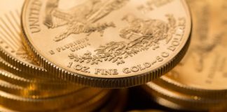 2013 American Eagle Bullion Coins Skyrocket in April Sales Stacked Piles of American Eagle Gold Bullion Coins