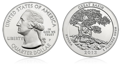 2013-P Great Basin National Park Five Ounce Silver Uncirculated Coin